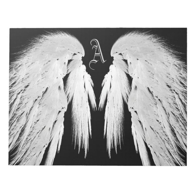 Bloc-note AILES ANGEL Monogramme Noir (Devant)