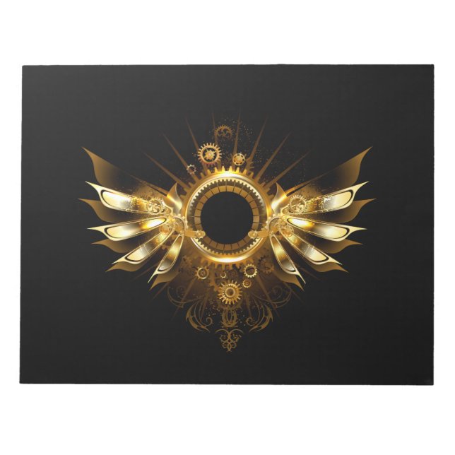 Bloc-note Ailes de Steampunk (Devant)