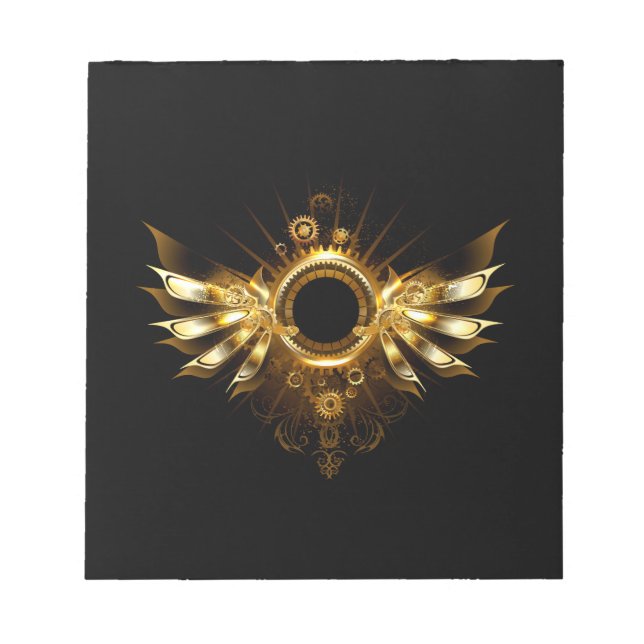 Bloc-note Ailes steampunk (Devant)