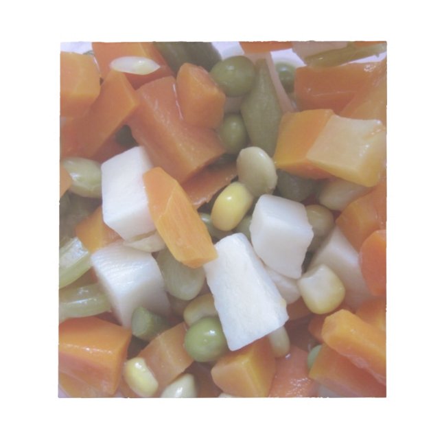 Bloc-note Aimer les légumes mixtes (Devant)