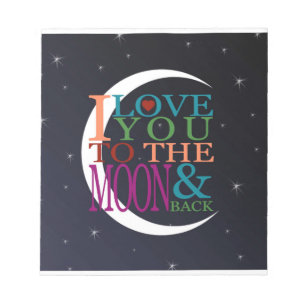 Bloc-note Aimez-vous à la Lune et retour