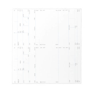 Bloc-note Aircrew Flight Deck Notes Card (Vertical) 4