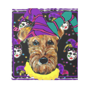 BLOC-NOTE AIRDALE TERRIER