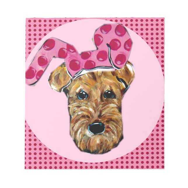 BLOC-NOTE AIRDALE TERRIER (Devant)