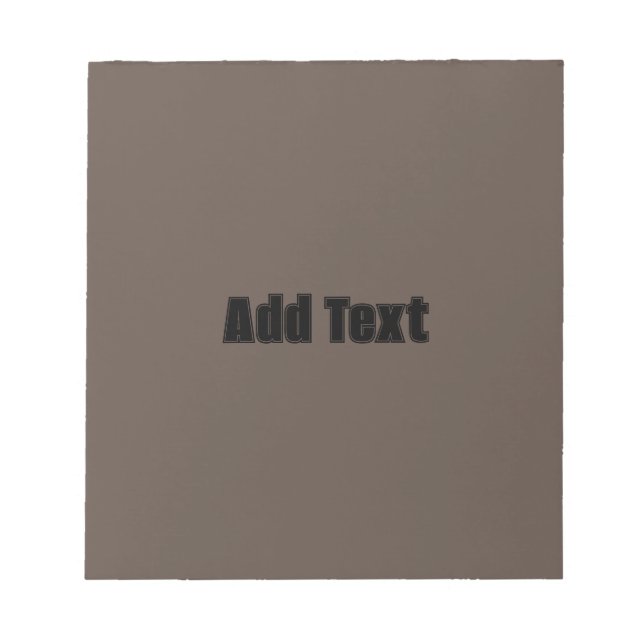 Bloc-note Ajouter un texte imprimé avec un fond de couleur m (Devant)