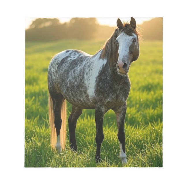 Bloc-note Ajouter une photo de cheval Personnaliser (Devant)