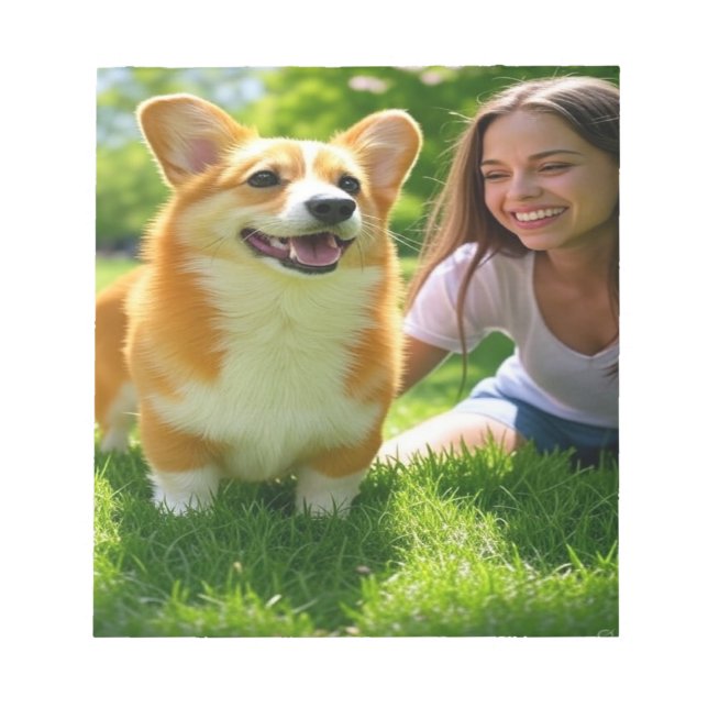 Bloc-note Ajouter une photo pour animaux de compagnie Person (Devant)