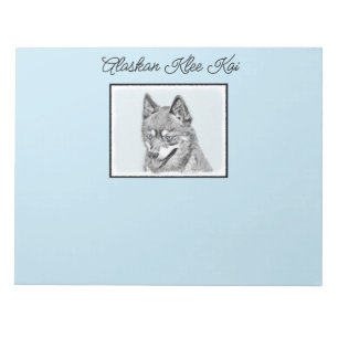 Bloc-note Alaskan Klee Kai Peinture - Cute Original Chien Ar