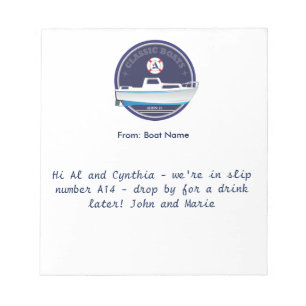 Bloc-note Albin 25 bateau-à-bateau