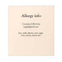 Alerte d'allergie alimentaire ajouter un nom aux a