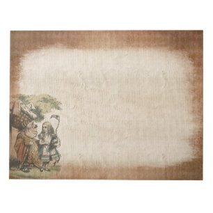 Bloc-note Alice au pays des merveilles vintage
