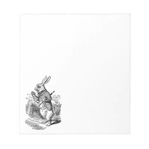 Bloc-note Alice vintage au pays des merveilles la montre
