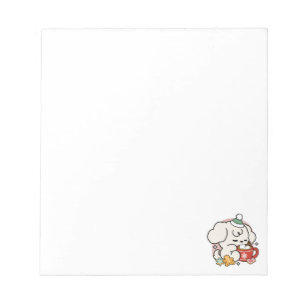 Bloc-note Alimenté par le cacao et les Rêves de chiots - Chi