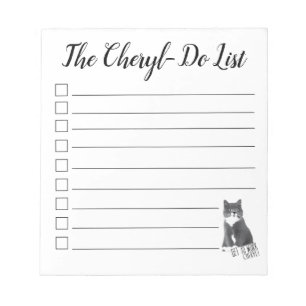 Bloc-note Allez Travailler Cheryl ! Liste Cheryl-Do