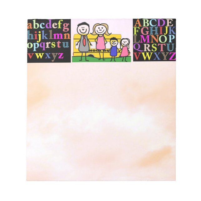 Bloc-note Alphabet (Devant)