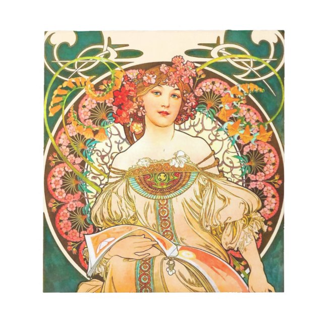Bloc-note Alphonse Mucha Art Nouveau Daydream (Devant)