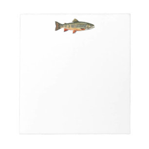 Bloc-note Amateur de pêche - Conception de pêche à la truite