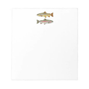 Bloc-note Amateur de pêche - Conception de pêche à la truite