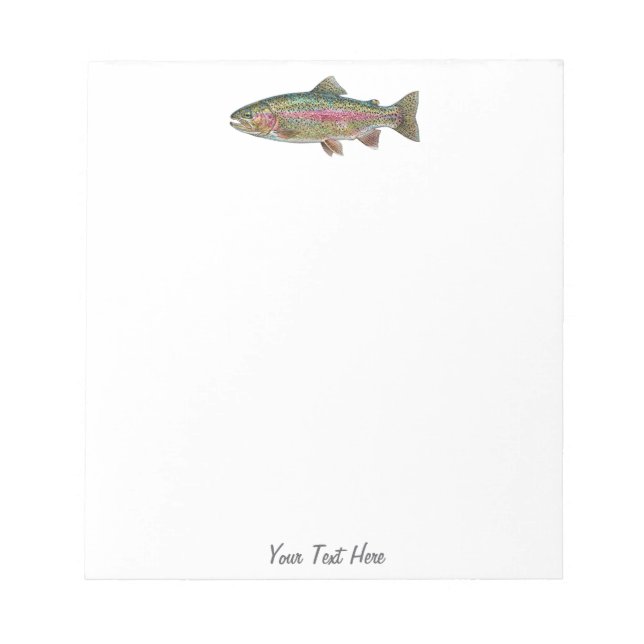 Bloc-note Amateur de pêche personnalisé – Conception de pêch (Devant)