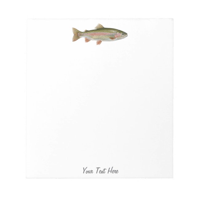 Bloc-note Amateur de pêche personnalisé - Conception de pêch (Devant)