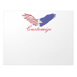 Bloc-note American Eagles Thunder_Cove 4 juillet patriotique