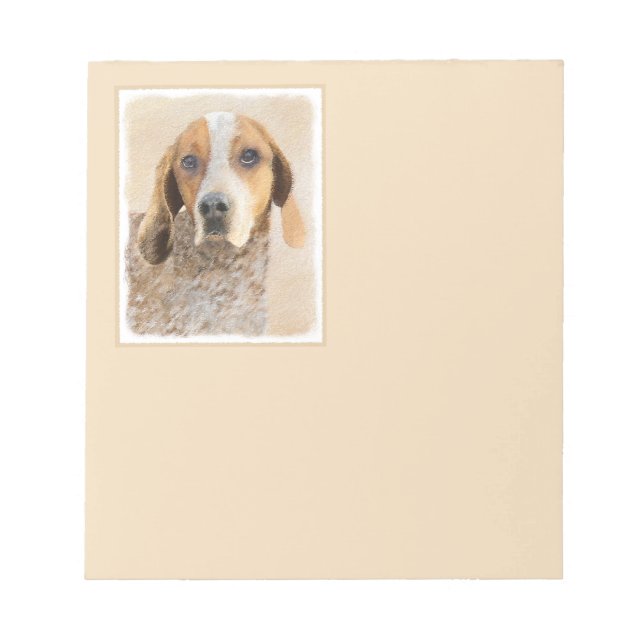 Bloc-note American English Conhound Paining - Art original (Devant)