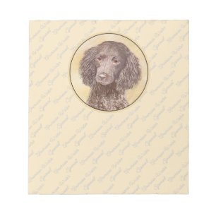 Bloc-note American Water Spaniel Peinture - Original Dog Art