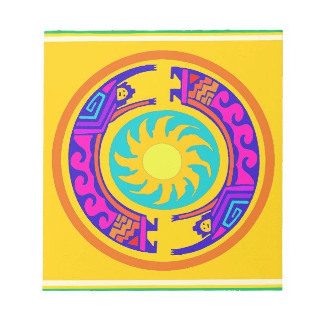 Bloc-note Amérindiens d'Arc-en-ciel (Devant)