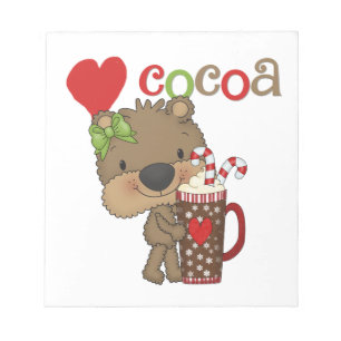 Bloc-note Amour de cacao d'ours de fille