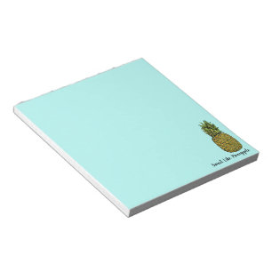 Bloc-note Ananas mignon d'art d'aquarelle