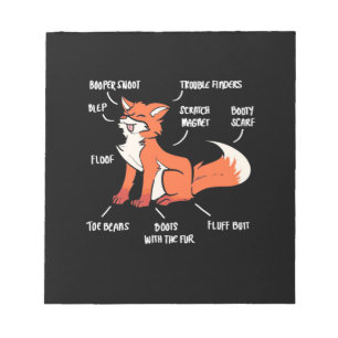 Bloc-note Anatomie D'Un Renard
