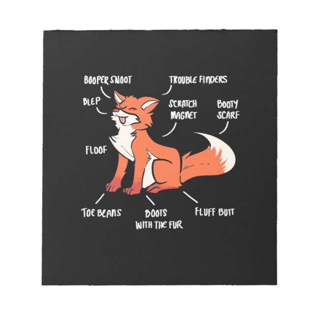 Bloc-note Anatomie D'Un Renard (Devant)