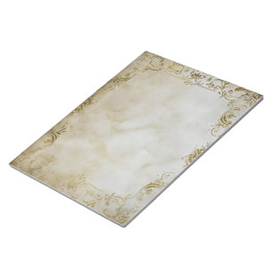 Bloc-note Ancien Motif de cadre d'or