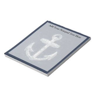 Bloc-note Ancre marine vintage