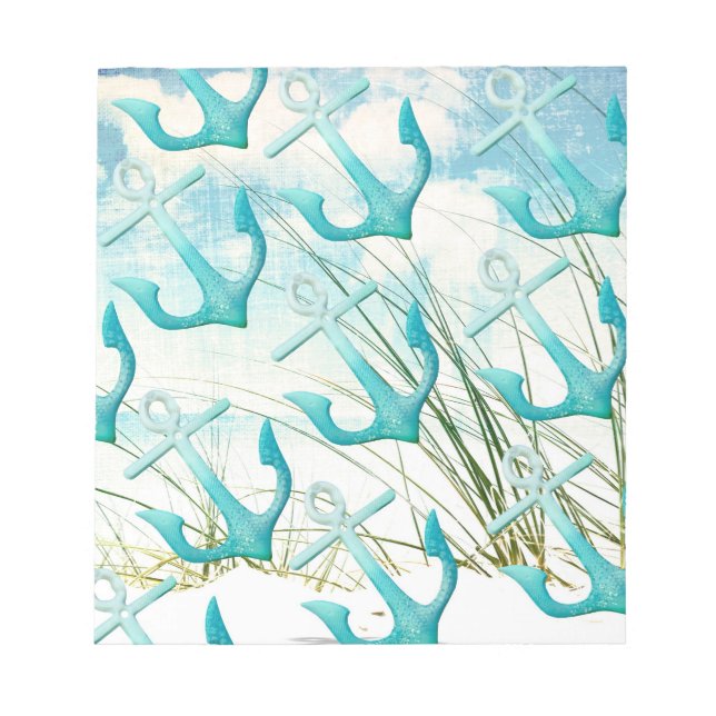 Bloc-note Ancres nautiques Plage Océan Plage Côté Côté (Devant)