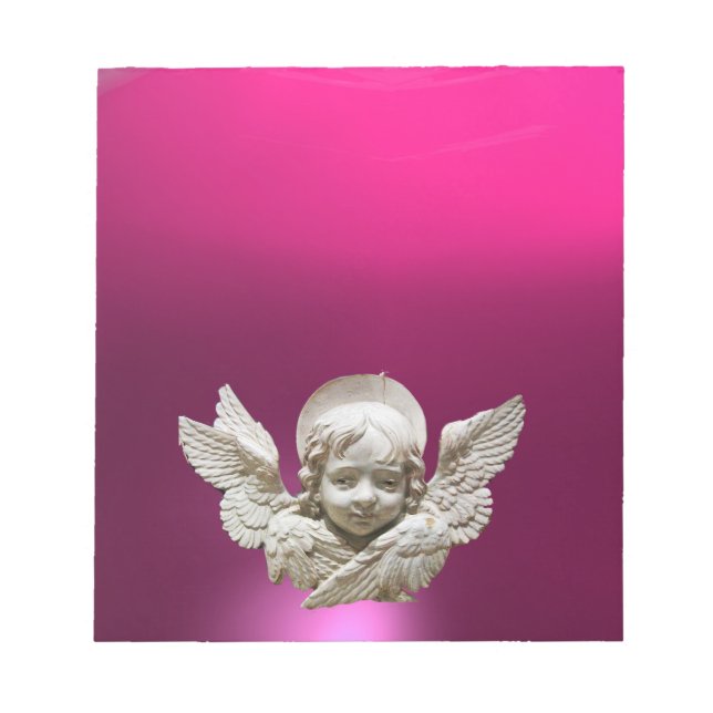 Bloc-note ANGE DE RENAISSANCE FLORENTINE, Rose, Fuchsia, Vio (Devant)
