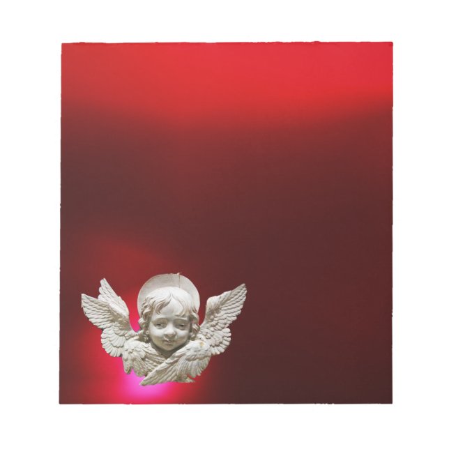 Bloc-note ANGE DE RENAISSANCE FLORENTINE, rouge (Devant)