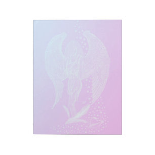 Bloc-note Angel perdu en amour, noir et vert Design
