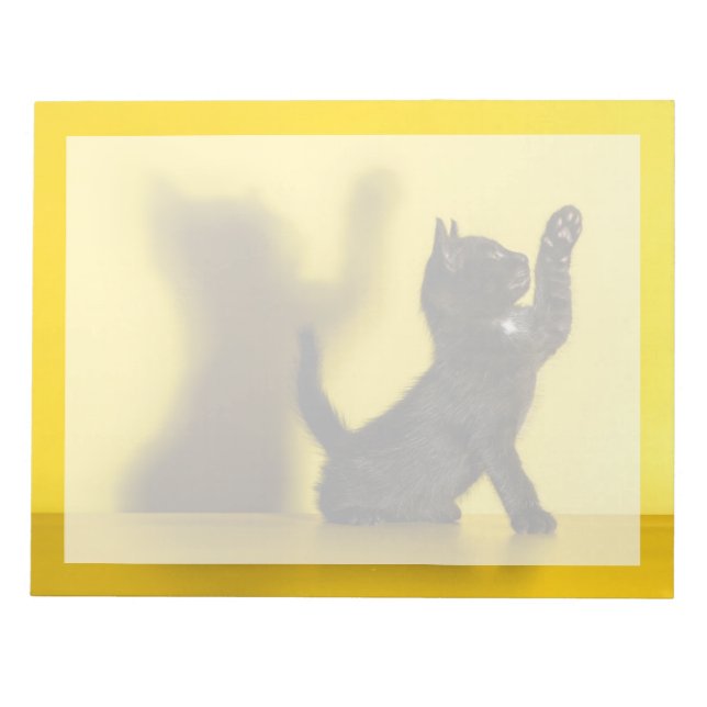 Bloc-note Animaux de bébés cutest | Black Cat Jouer (Devant)