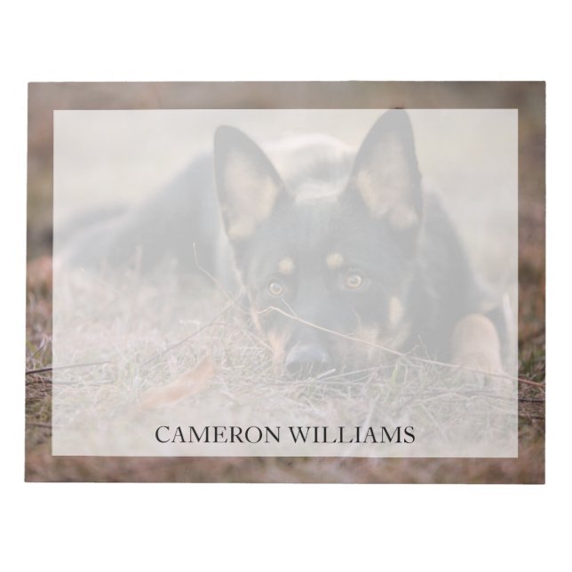 Bloc-note Animaux de bébés cutest | Chiot berger allemand (Devant)