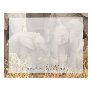 Bloc-note Animaux de bébés cutest Deux jeunes éléphants