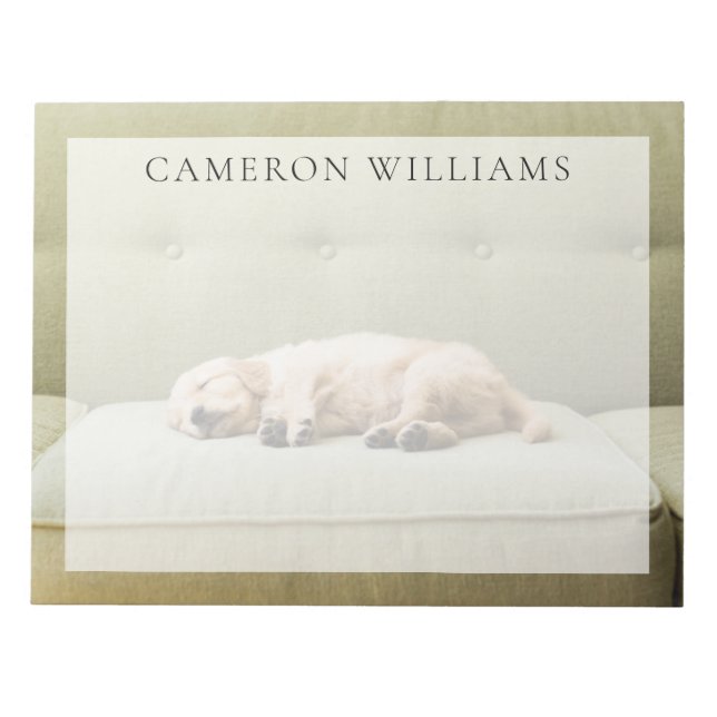 Bloc-note Animaux de bébés cutest | Golden Retriever Puppy 2 (Devant)