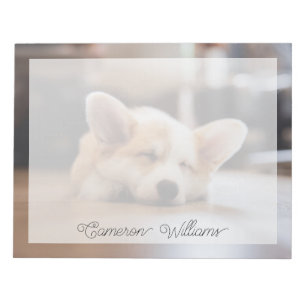 Bloc-note Animaux de bébés cutest Sleepy Corgi