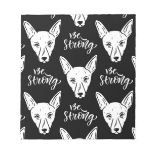 Bloc-note Animaux motifs Chiens forts Adieu