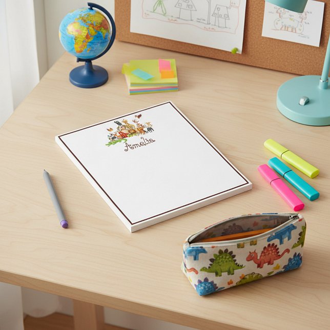Bloc-note Animaux personnalisés pour enfants (Créateur téléchargé)