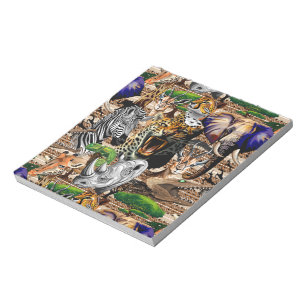Bloc-note Animaux sauvages de la Savane africaine