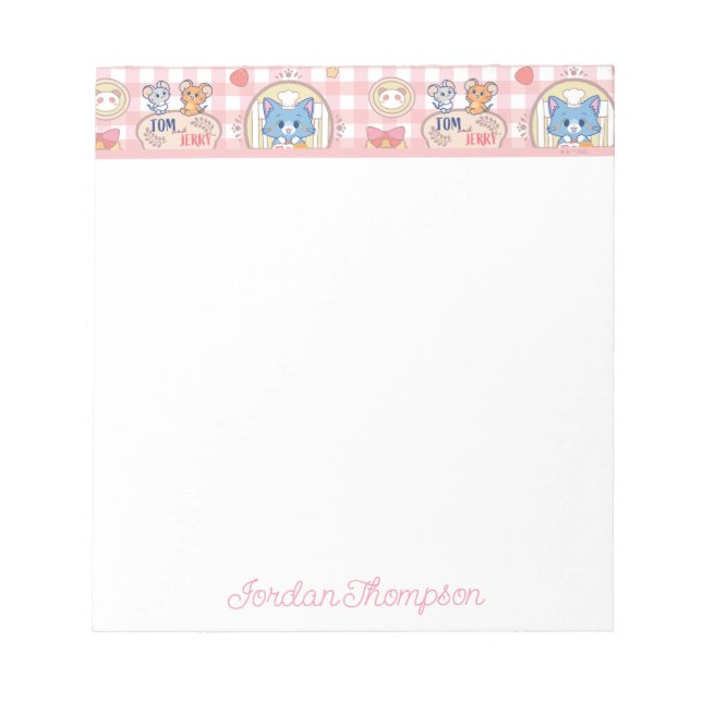 Bloc-note Anime Tom et Jerry Motif de boulangerie (Devant)