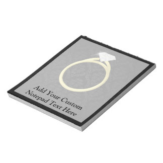 Bloc-note Anneau diamant solitaire