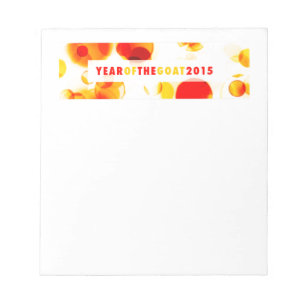 Bloc-note année de la chèvre 2015 (bokeh)