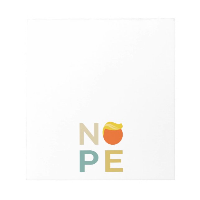 Bloc-note Anti-Trump - Nope Edition III (Devant)